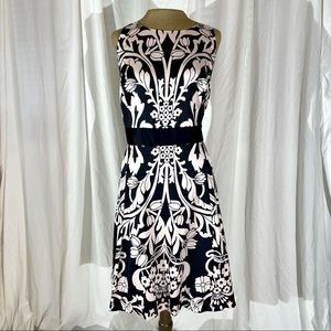 NWT Black and Nude A-Line Midi Dress